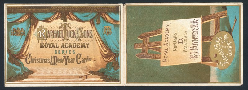 Raphael Tuck & Sons Royal Academy-serien med jul- och nyårskort av English School