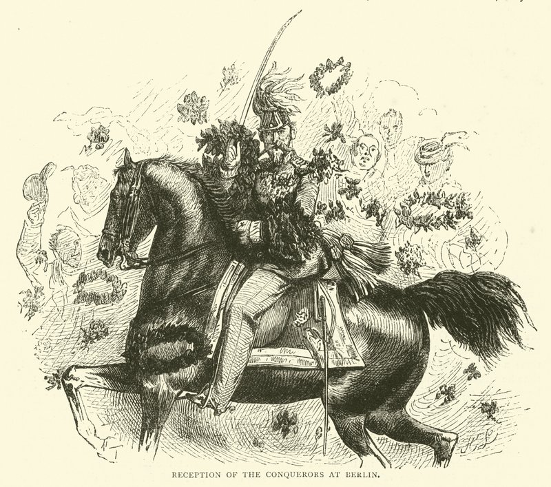 Erövrarnas mottagande i Berlin, april 1871 av English School