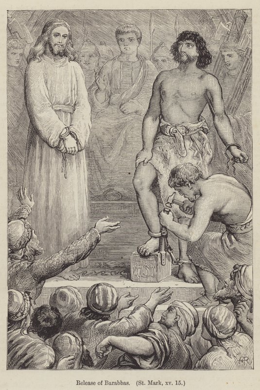 Barabbas frigivning, S:t Markus XV av English School