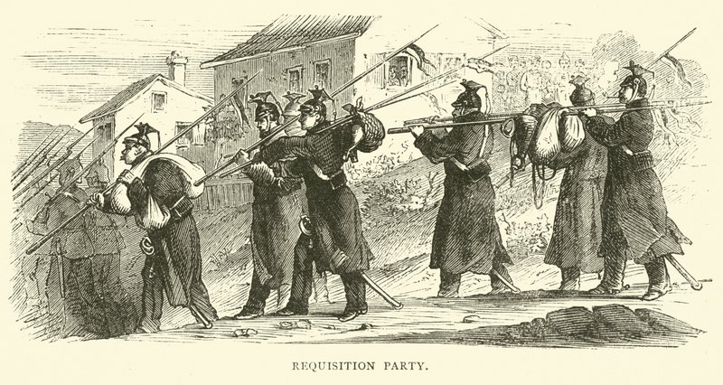 Rekvisitionsfest, september 1870 av English School