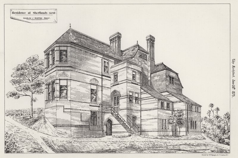 Bostad i Shortlands, Kent (gravyr) av English School