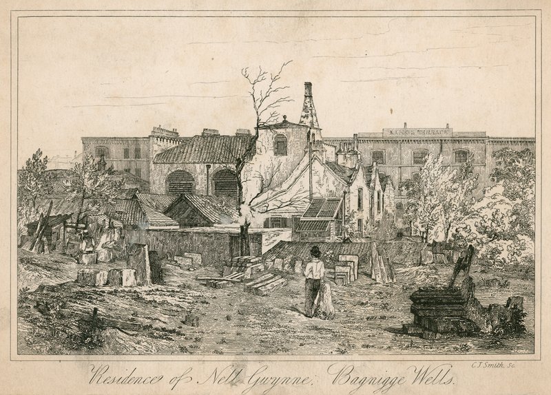 Bostad för Nell Gwynne, Bagnigge Wells, London av English School