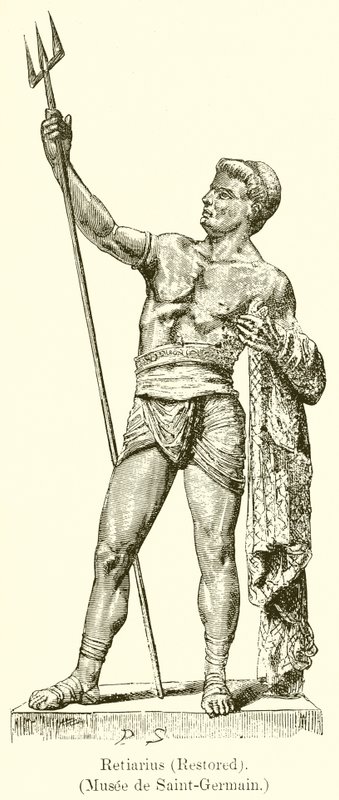 Retiarius (Återställt). (Museum of Saint-Germain) av English School