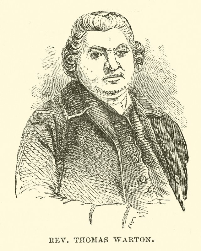 Rev Thomas Warton (gravyr) av English School