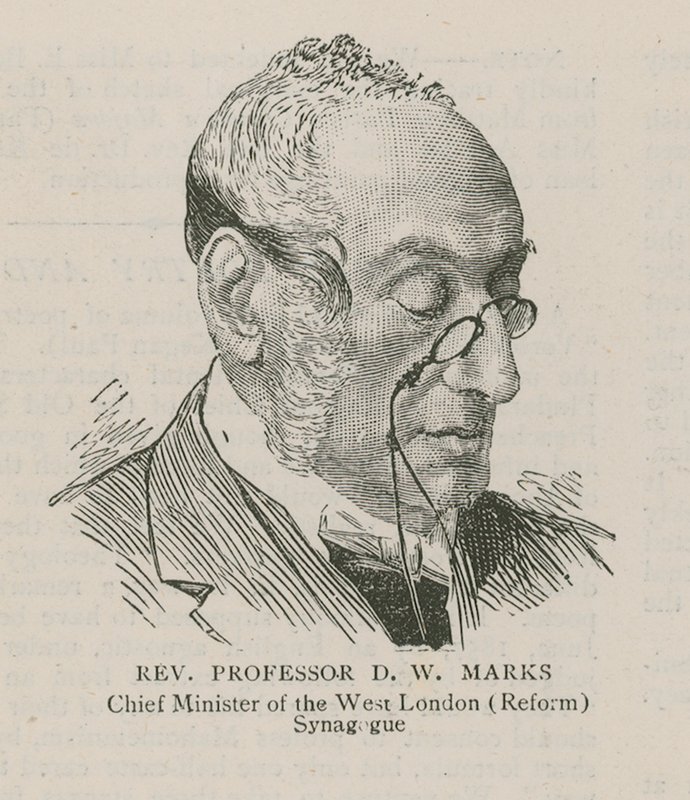 Pastor professor DW Marks, chefsminister för West London (reform) synagogan av English School