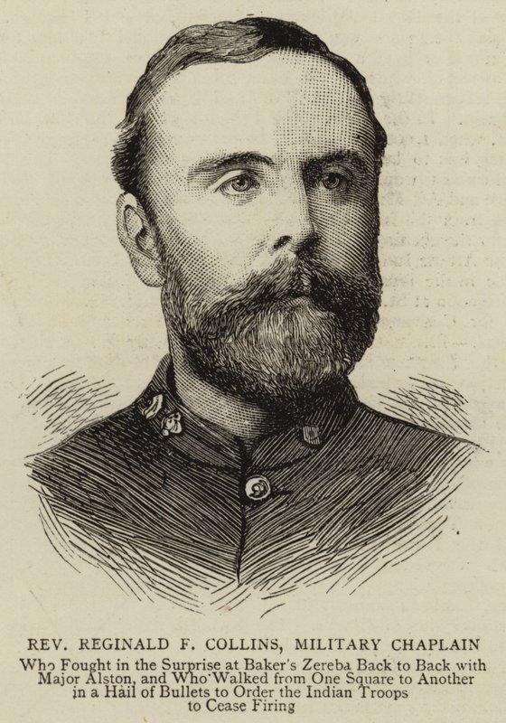 Pastor Reginald F Collins, militärkaplan (gravyr) av English School