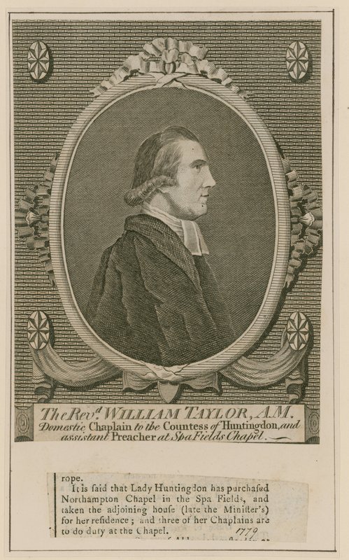Pastor William Taylor, Spa Fields Chapel, Clerkenwell av English School