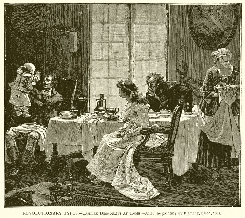 Revolutionära typer.--Camille Desmoulins hemma av English School