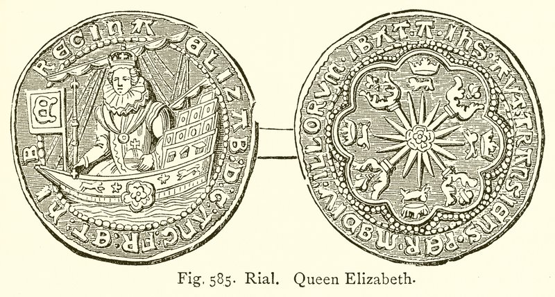 Rial. drottning Elizabeth av English School