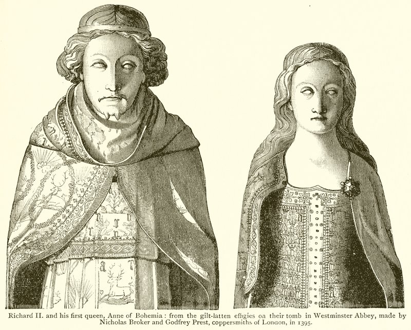 Richard II och hans första drottning, Anne av Böhmen av English School