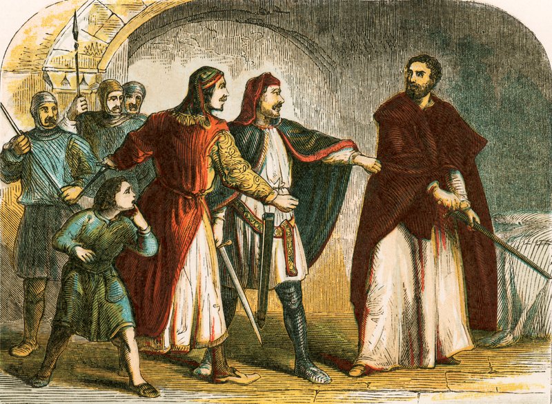 Richard I i fängelse av English School