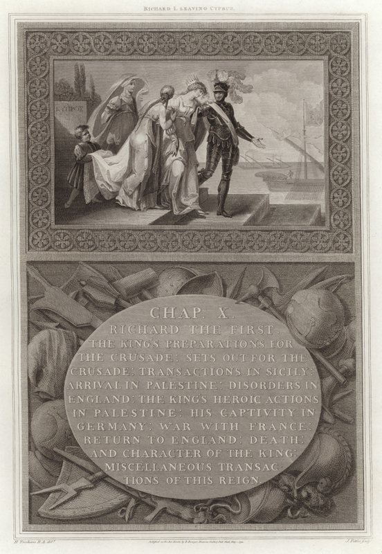 Richard I lämnar Cypern av English School