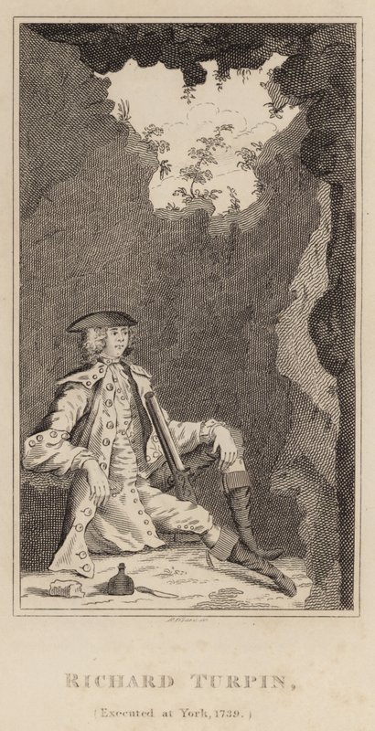 Richard Turpin, avrättad i York, 1739 av English School