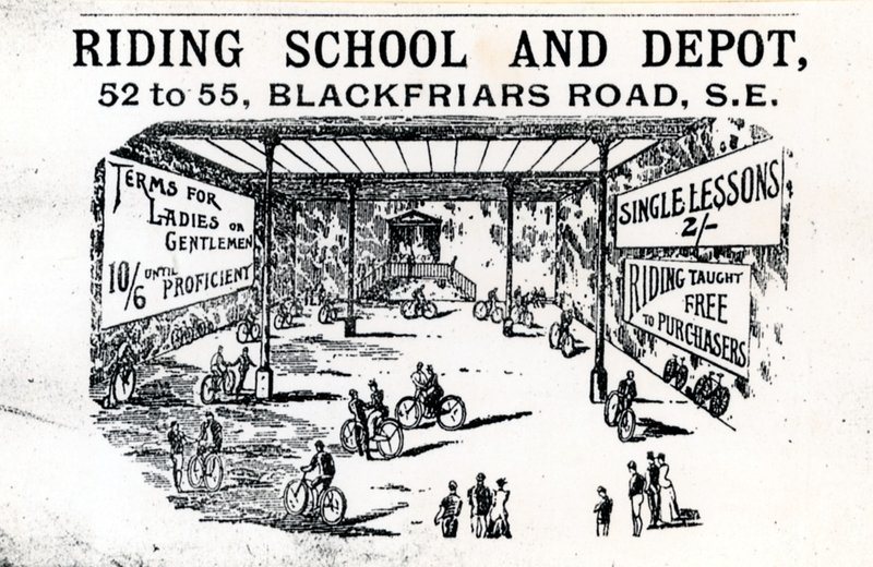 Ridskola och depå, Blackfriars Road av English School