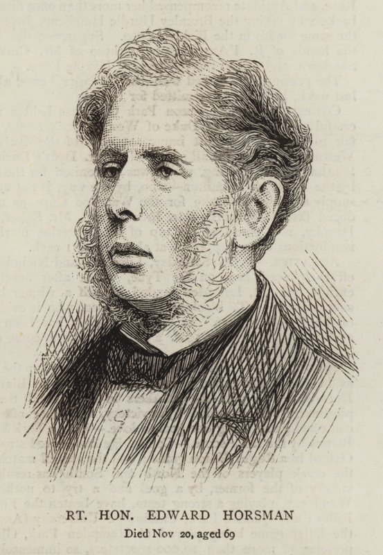 Höger ärade Edward Horsman (gravyr) av English School