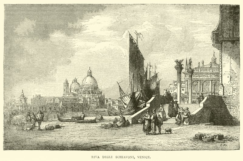 Riva Degli Schiavoni, Venedig av English School