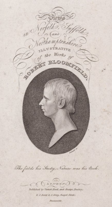 Robert Bloomfield, engelsk poet (gravyr) av English School