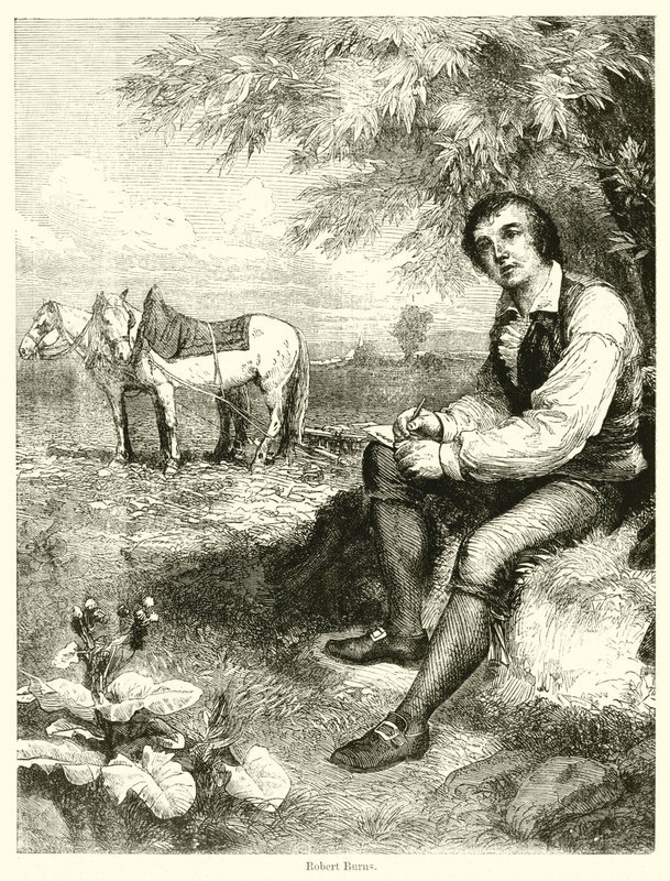 Robert Burns (gravyr) av English School
