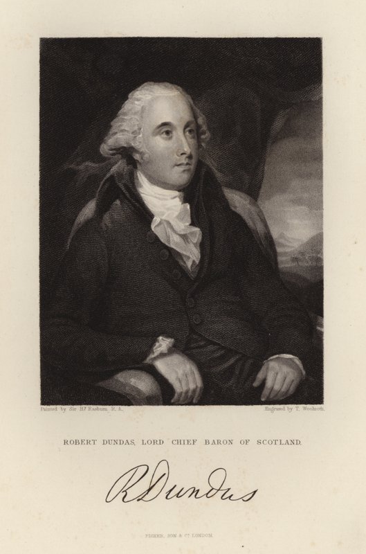 Robert Dundas Lord Chief Baron of Skottland av English School