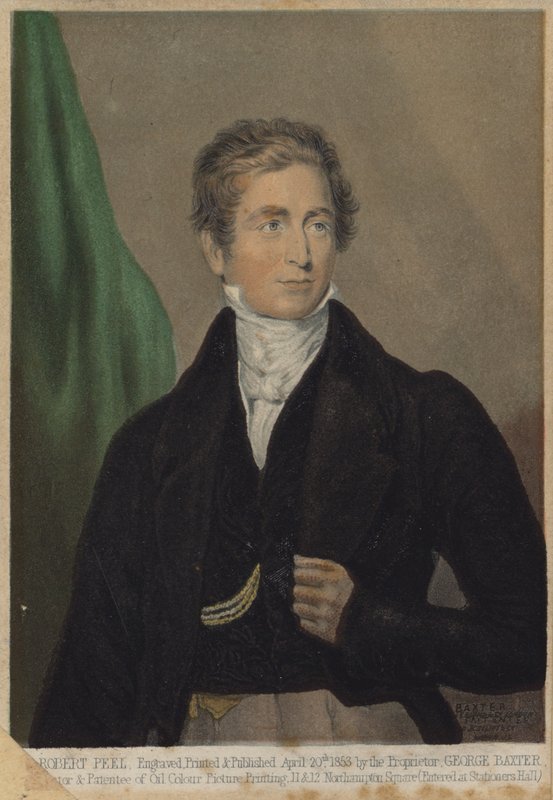 Robert Peel, engelsk konservativ politiker och premiärminister av English School