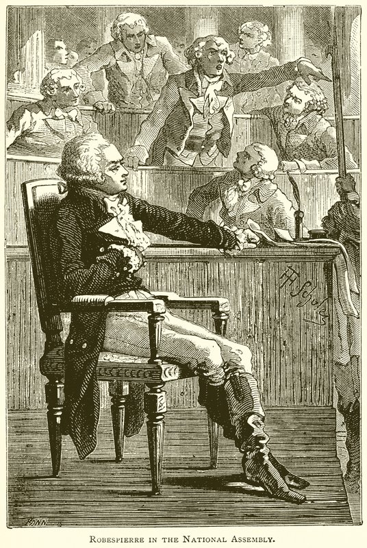 Robespierre i nationalförsamlingen av English School