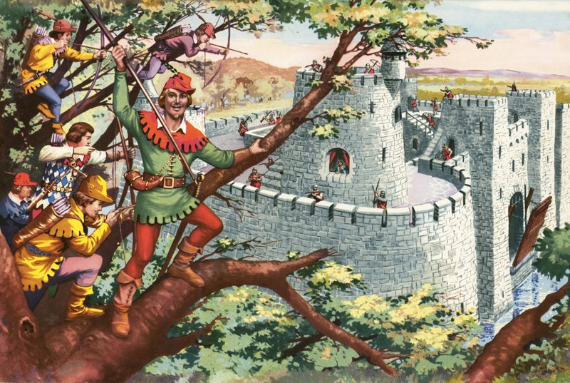 Robin Hood och hans glada män av English School