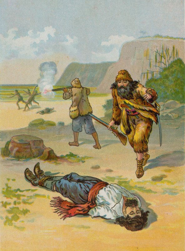 Robinson Crusoe släpper fången av English School