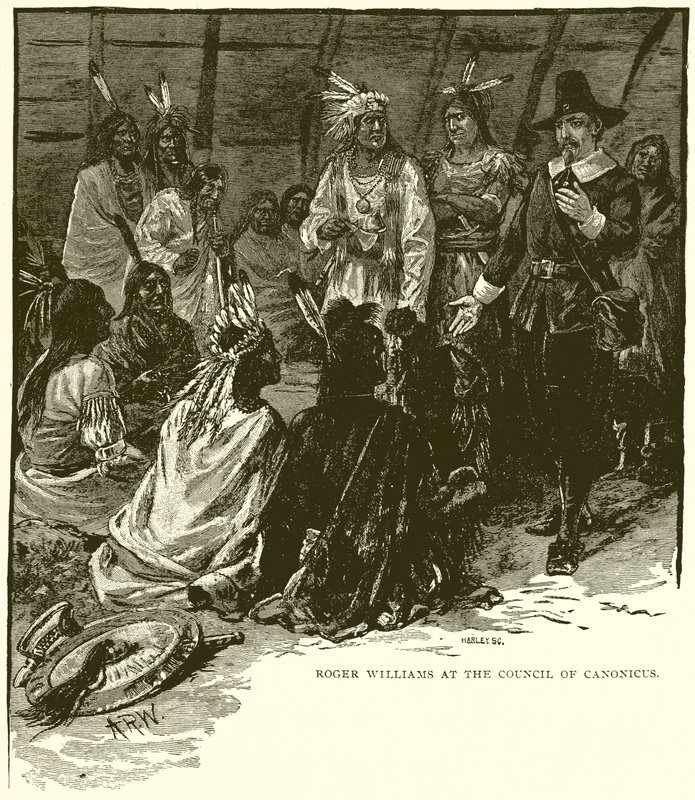 Roger Williams på Council of Canonicus av English School