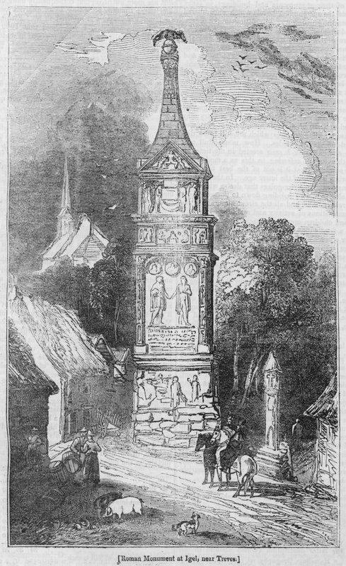Romersk monument vid Igel, nära Treves av English School