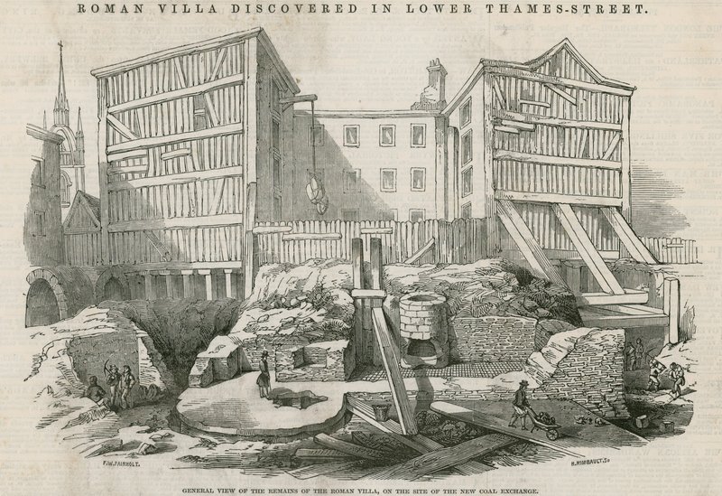 Romersk villa upptäckt i Lower Thames Street, London: Översikt över resterna av den romerska villan på platsen för den nya kolbörsen av English School