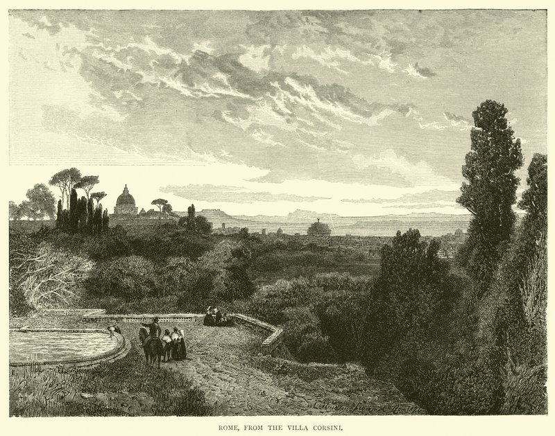 Rom, från Villa Corsini av English School