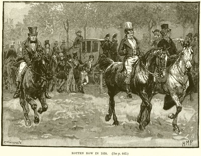 Rotten Row 1830 av English School