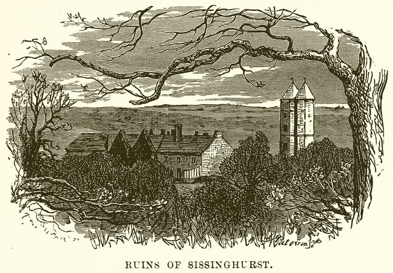 Ruinerna av Sissinghurst av English School