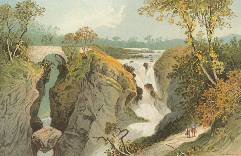 Rumbling Bridge und Falls of the Braan - nära Dunkeld av English School