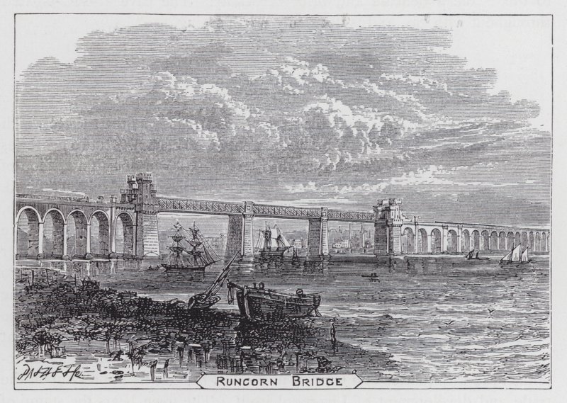Runcorn Bridge (gravyr) av English School
