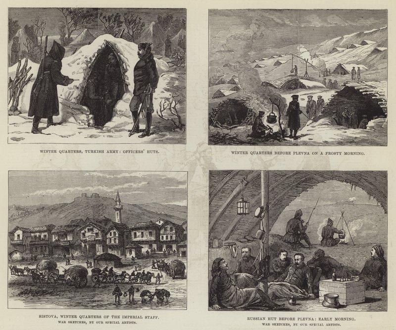 Ryska turkiska kriget (gravyr) av English School