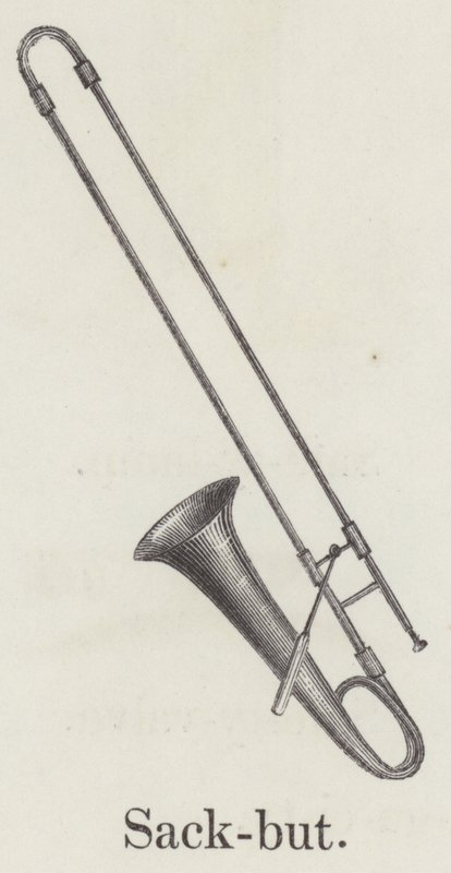 Sackbut (gravyr) av English School