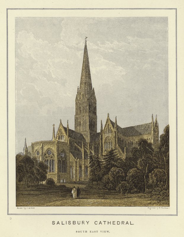 Salisbury Cathedral, sydostvy av English School
