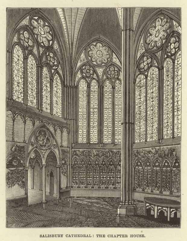 Salisbury Cathedral, kapitelhuset av English School