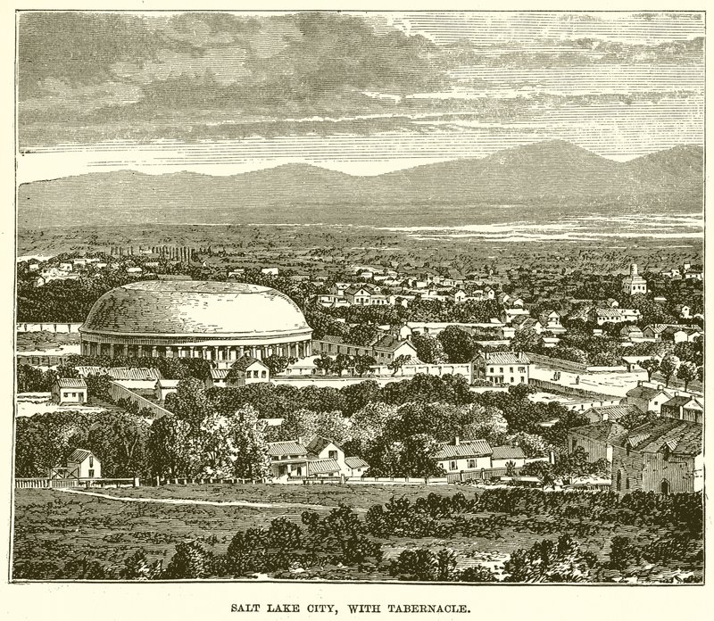 Salt Lake City, med tabernaklet av English School