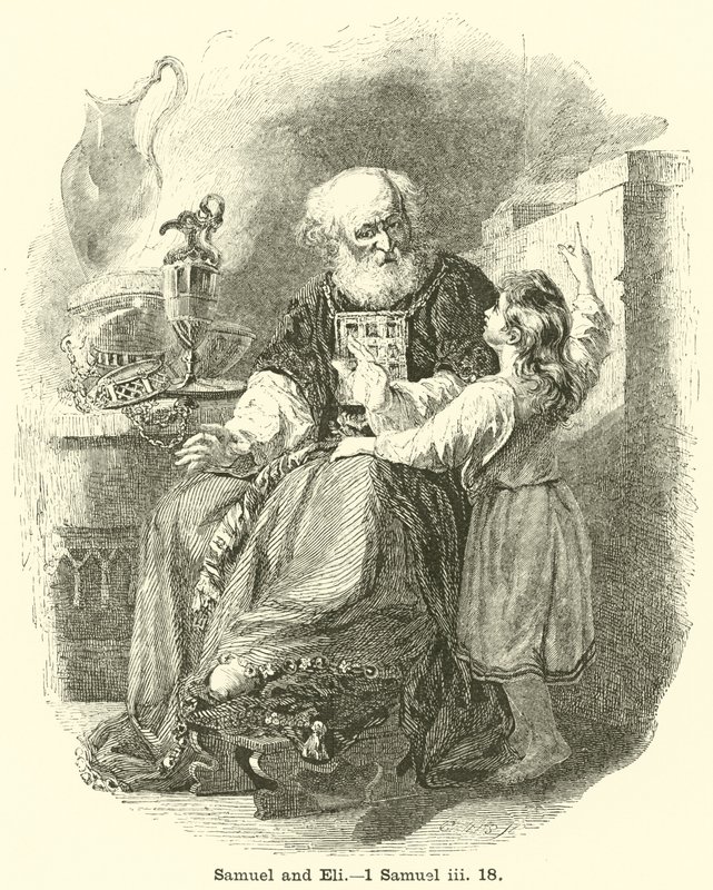 Samuel och Eli, 1 Samuel, iii, 18 av English School
