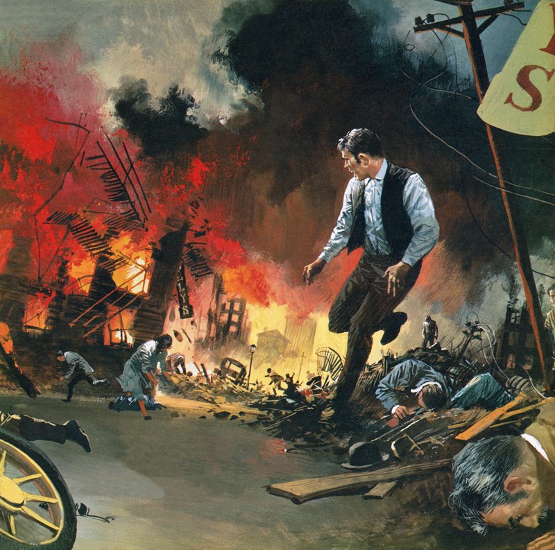 Jordbävningen i San Francisco den 18 april 1906 av English School