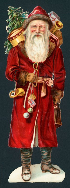 Jultomten, julkort av English School