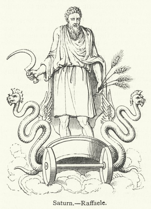 Saturnus (gravyr) av English School