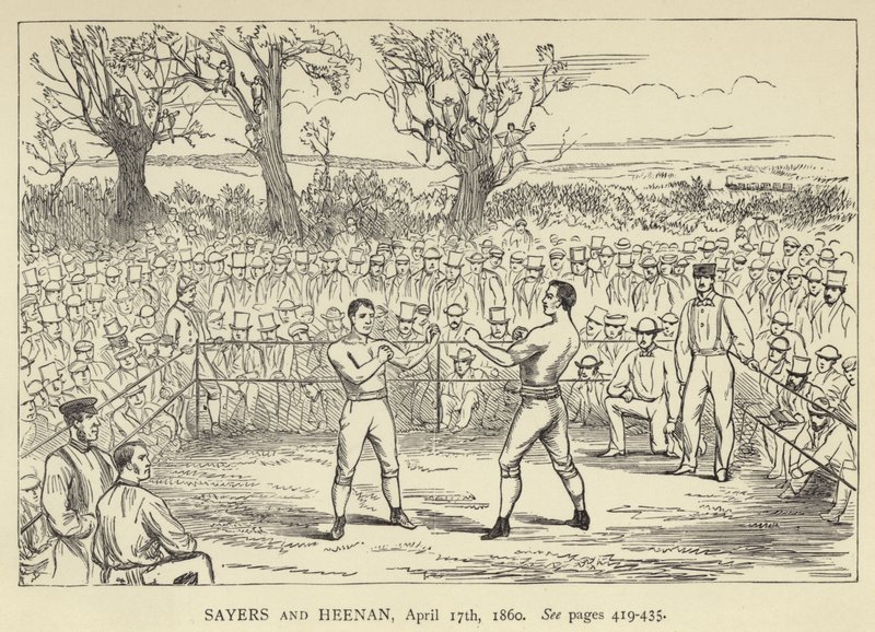 Sayers och Heenan, 17 april 1860 av English School
