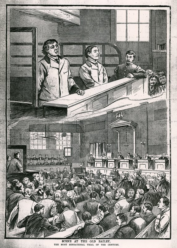 Scene at the Old Bailey: Århundradets mest sensationella rättegång - Oscar Wilde av English School