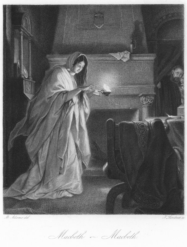 Scen från Macbeth av English School