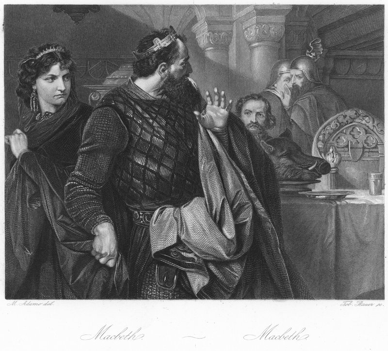 Scen från Macbeth av English School