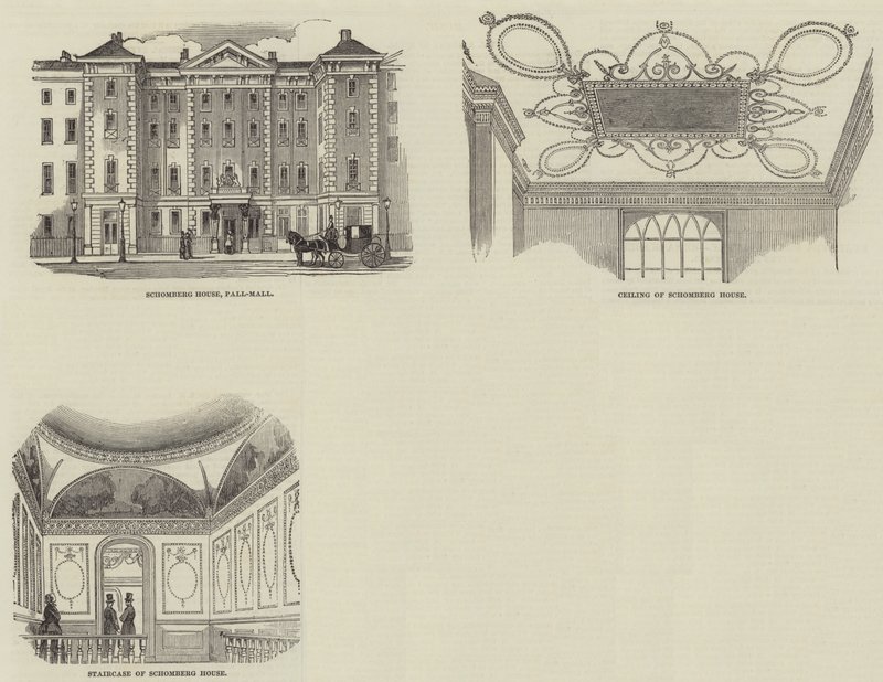 Schomberg House, Pall Mall (gravyr) av English School