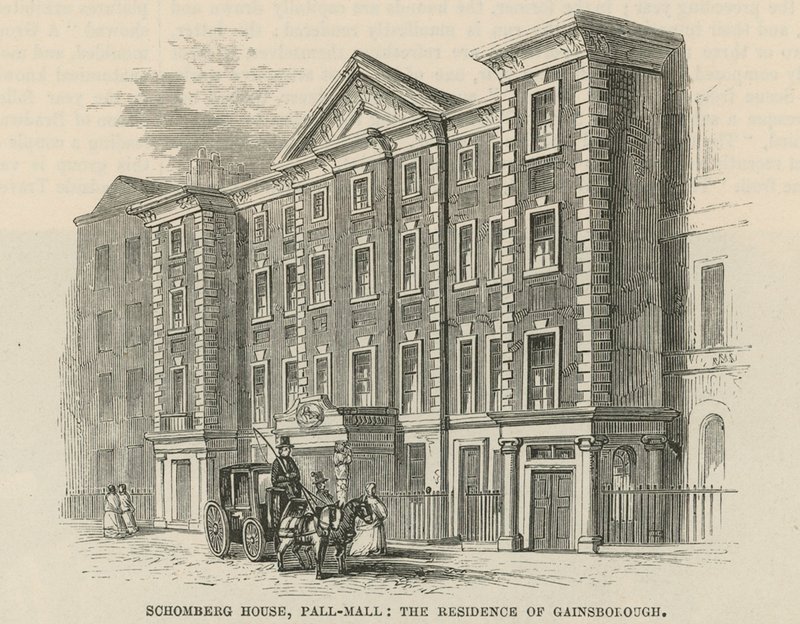 Schomberg House, Pall Mall, London, Thomas Gainsboroughs residens av English School